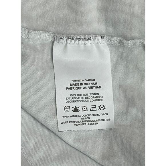 Mens Nike Tee Pale Blue With Gray Camp Logo Design Short Sleeves Top Size XXL - Picture 5 of 6